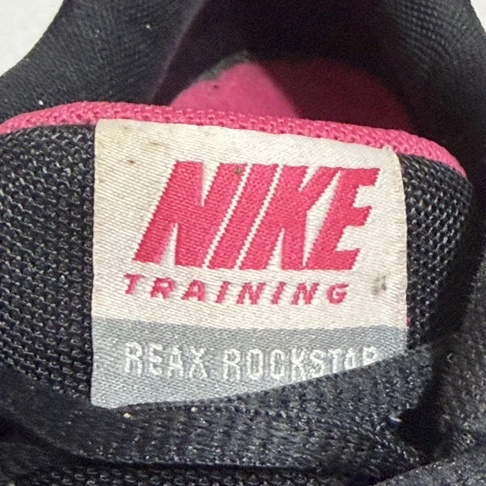 Nike Reax Rockstar Black Pink Women's Athletic Walking Shoes Sneakers Size 7.5